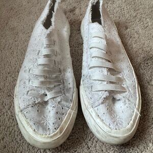 Rocket Dog White Distressed Sneakers